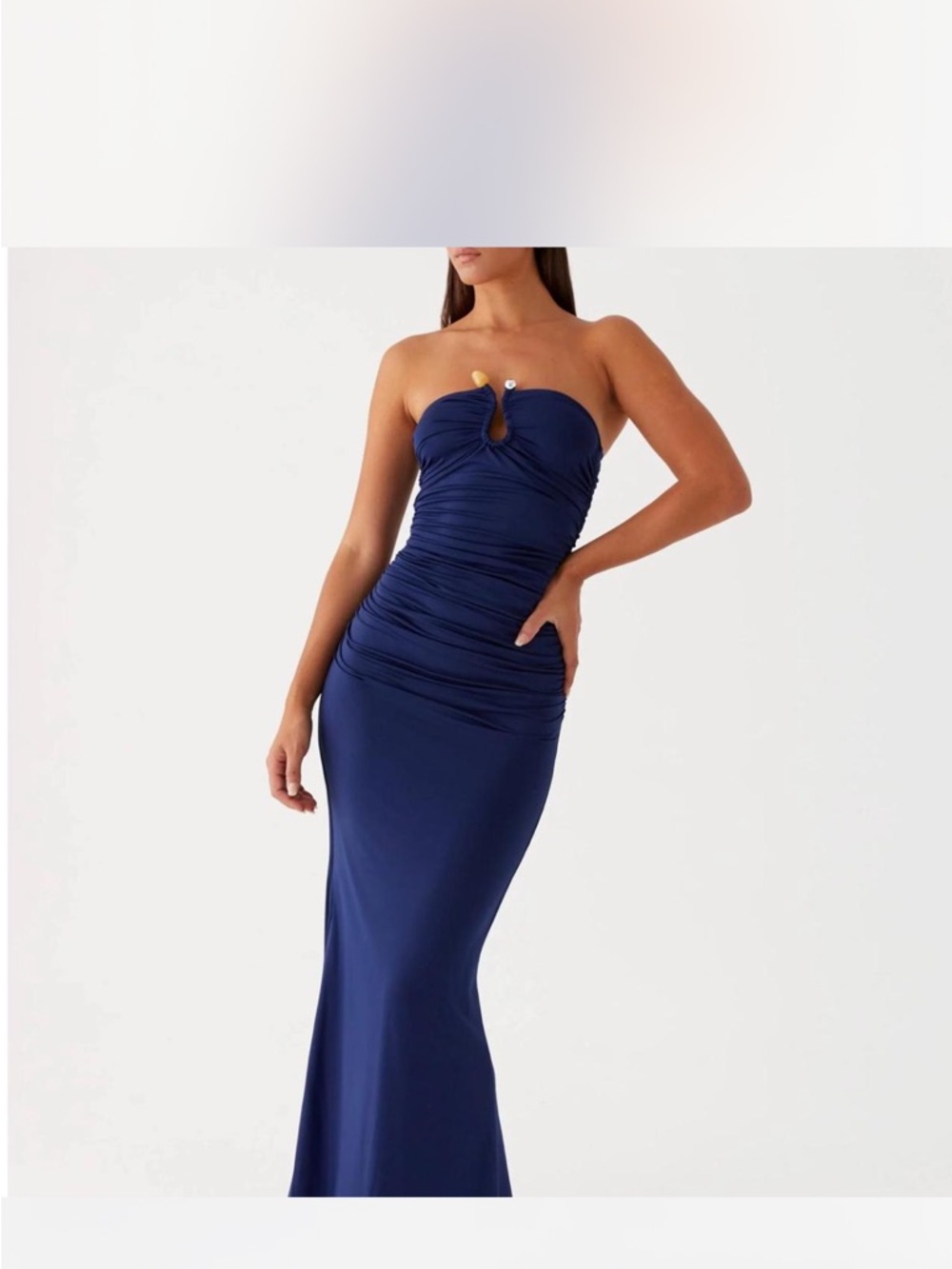 Peppermayo Strapless Navy Rudy Dress